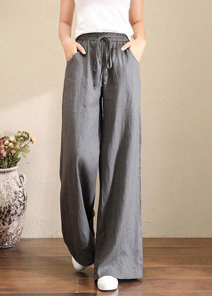 Pantaloni Ampi Donna | Palazzo con Vita Elastica & Coulisse