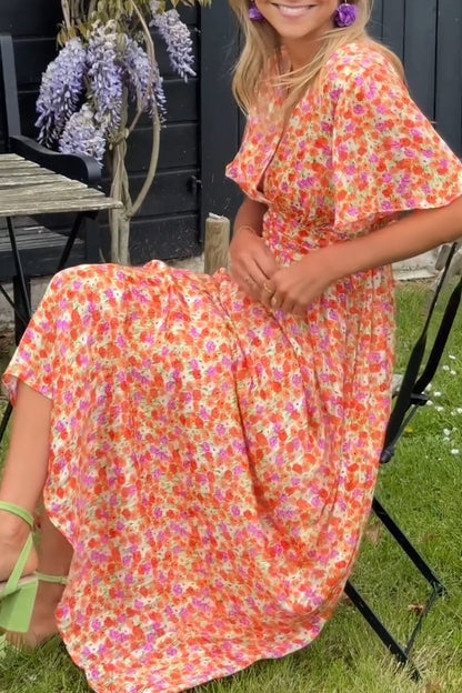 Seona™ | Elegant Long Dress With Flowers