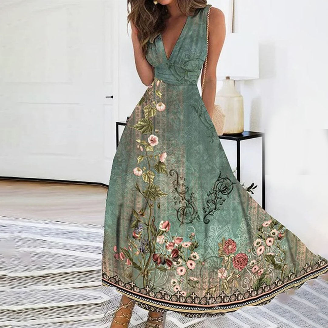 Ivy | Women bez rękawów dekolt w serek Maxi dress