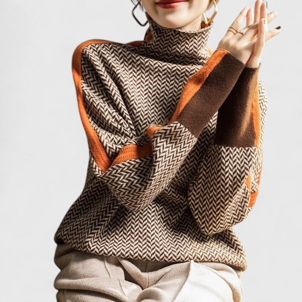 Elwira | Sweter z Polgolfem