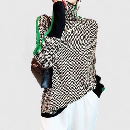Elwira | Sweter z Polgolfem