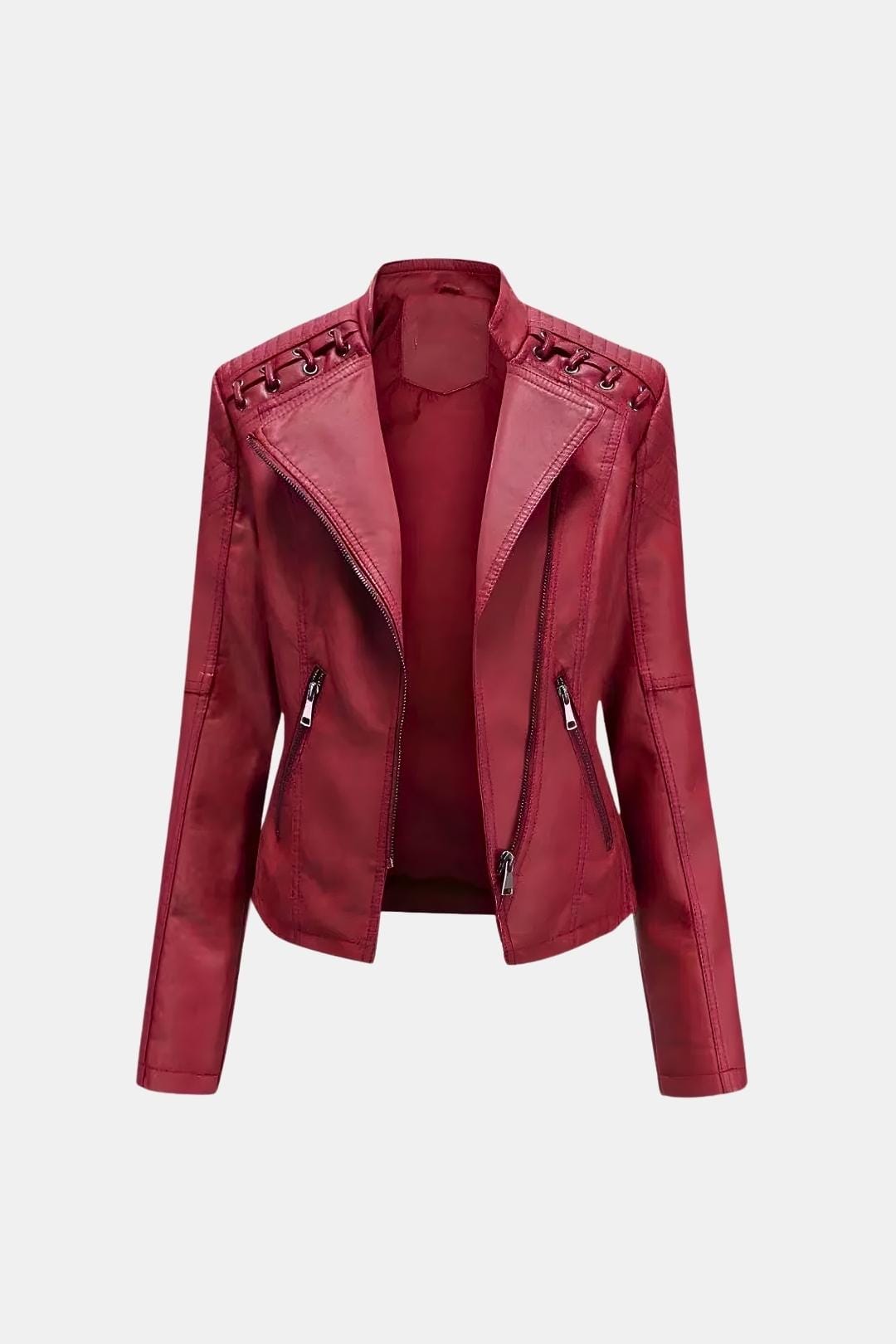 Persephone – Elegant Leather Jacket with Structured Silhouette