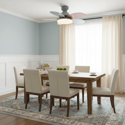 Petal-Style Ceiling Fan with LED Light