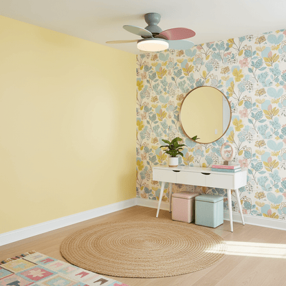 Petal-Style Ceiling Fan with LED Light