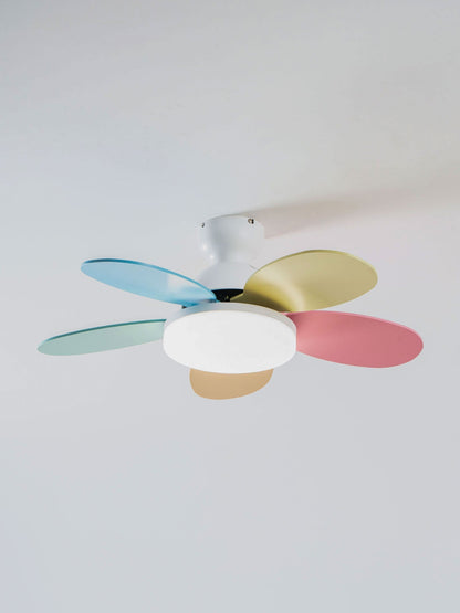 Petal-Style Ceiling Fan with LED Light
