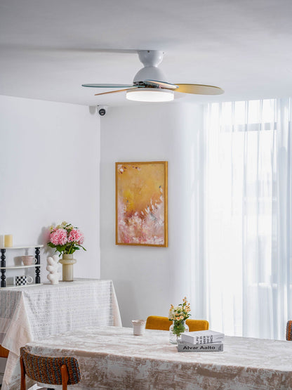 Petal-Style Ceiling Fan with LED Light