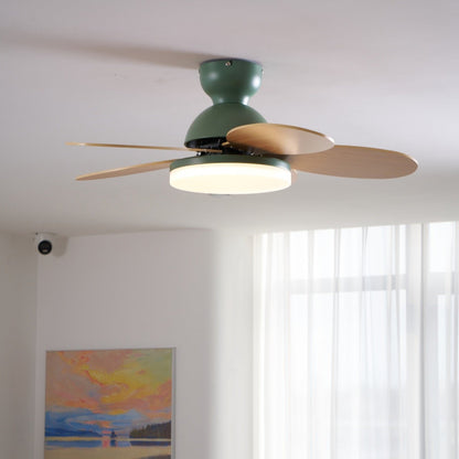 Petal-Style Ceiling Fan with LED Light