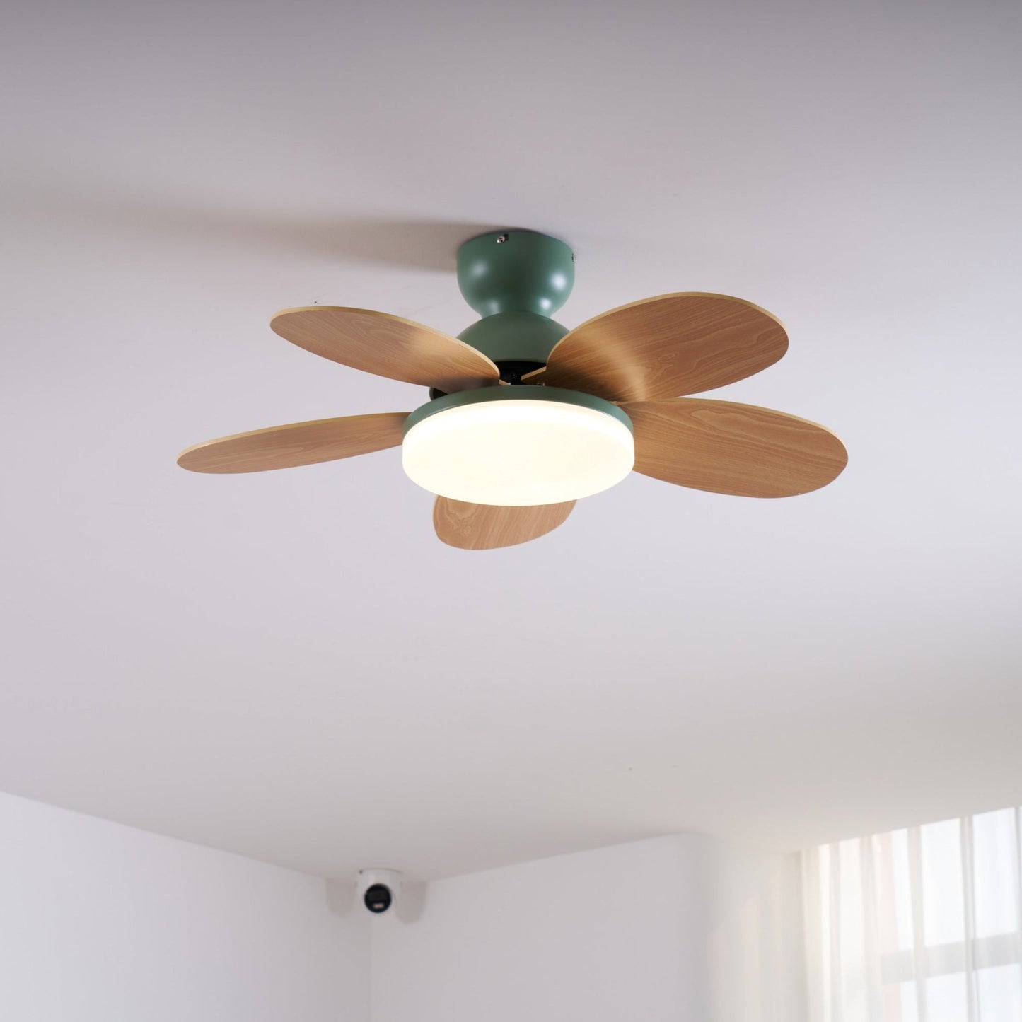 Petal-Style Ceiling Fan with LED Light