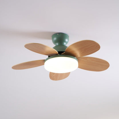 Petal-Style Ceiling Fan with LED Light