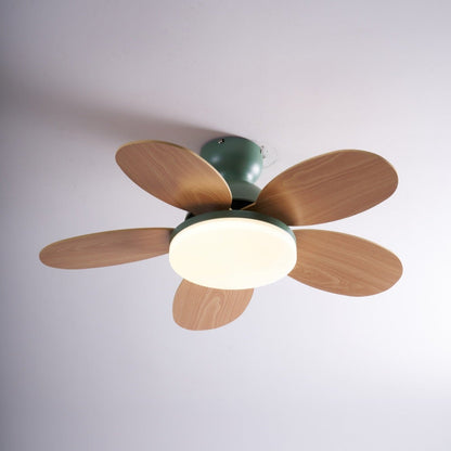 Petal-Style Ceiling Fan with LED Light