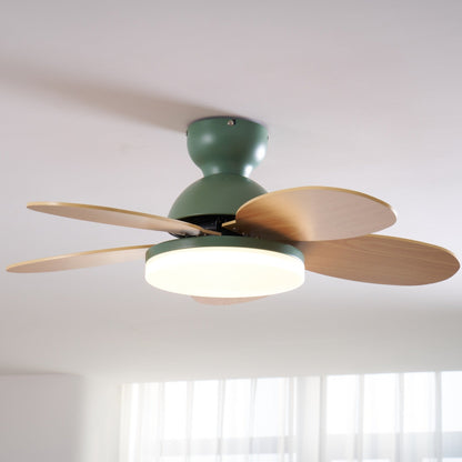 Petal-Style Ceiling Fan with LED Light