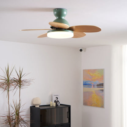 Petal-Style Ceiling Fan with LED Light