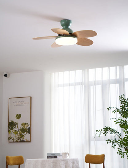 Petal-Style Ceiling Fan with LED Light