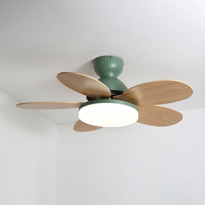 Petal-Style Ceiling Fan with LED Light
