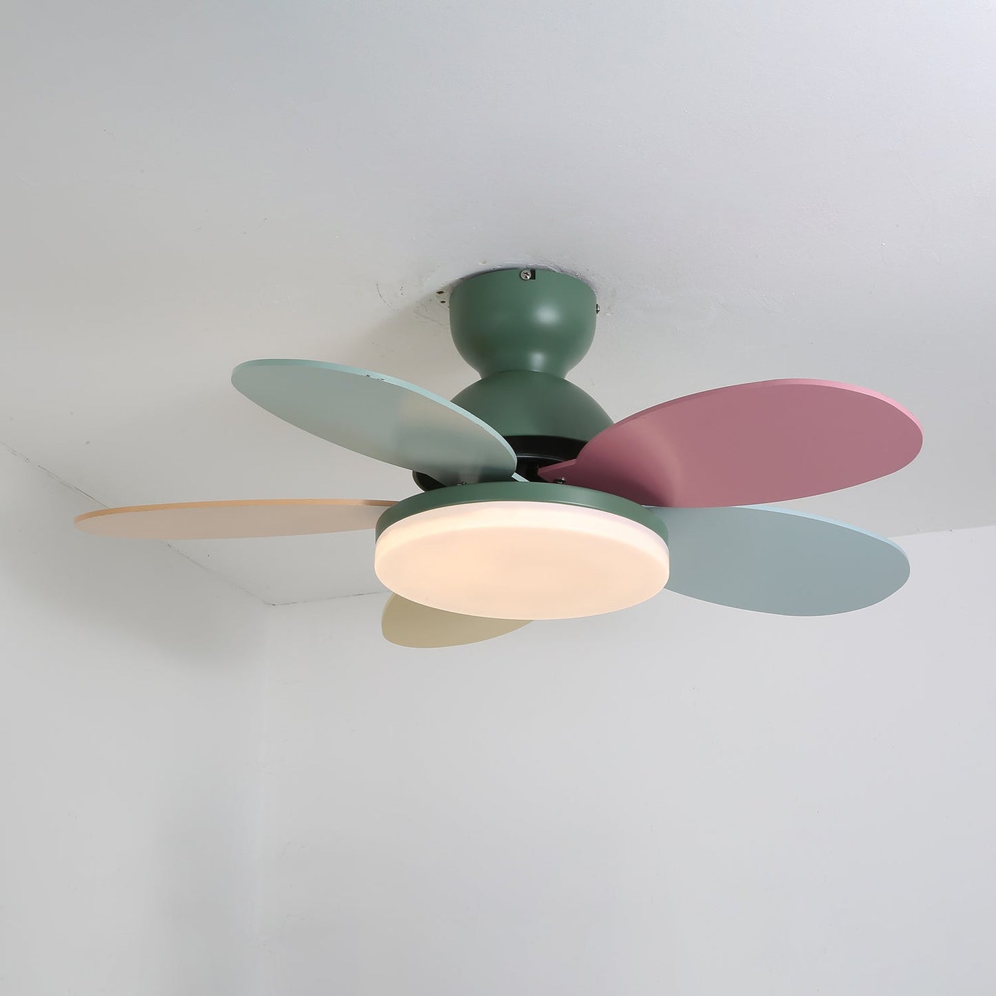 Petal-Style Ceiling Fan with LED Light