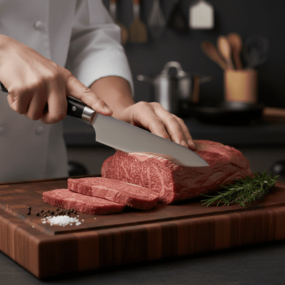 Japanese-Style Hammered Chef’s Knife – 7.9 inch (20 cm) Precision Blade