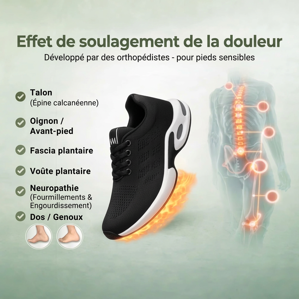 OrthoCare - Chaussures ergonomiques pour soulager la douleur