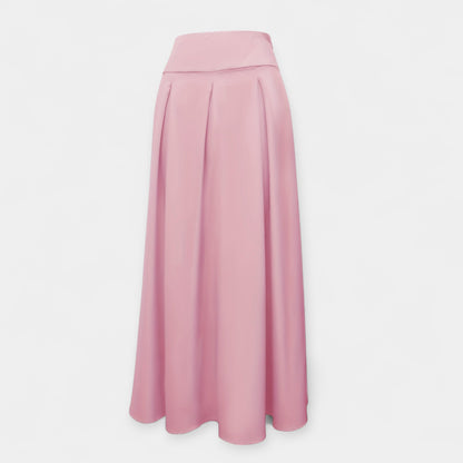 Gonna Maxi Donna | Vita Alta Plissettata & Tasche Laterali