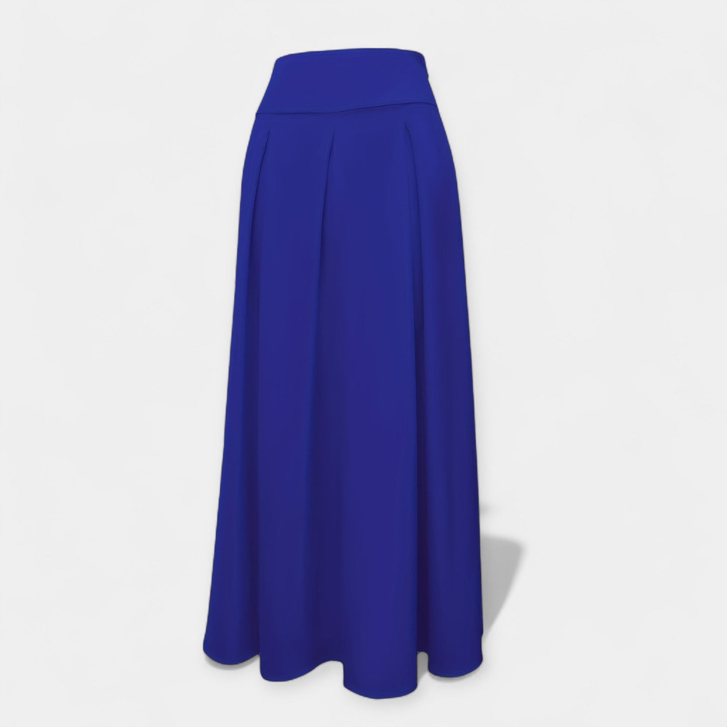 Gonna Maxi Donna | Vita Alta Plissettata & Tasche Laterali