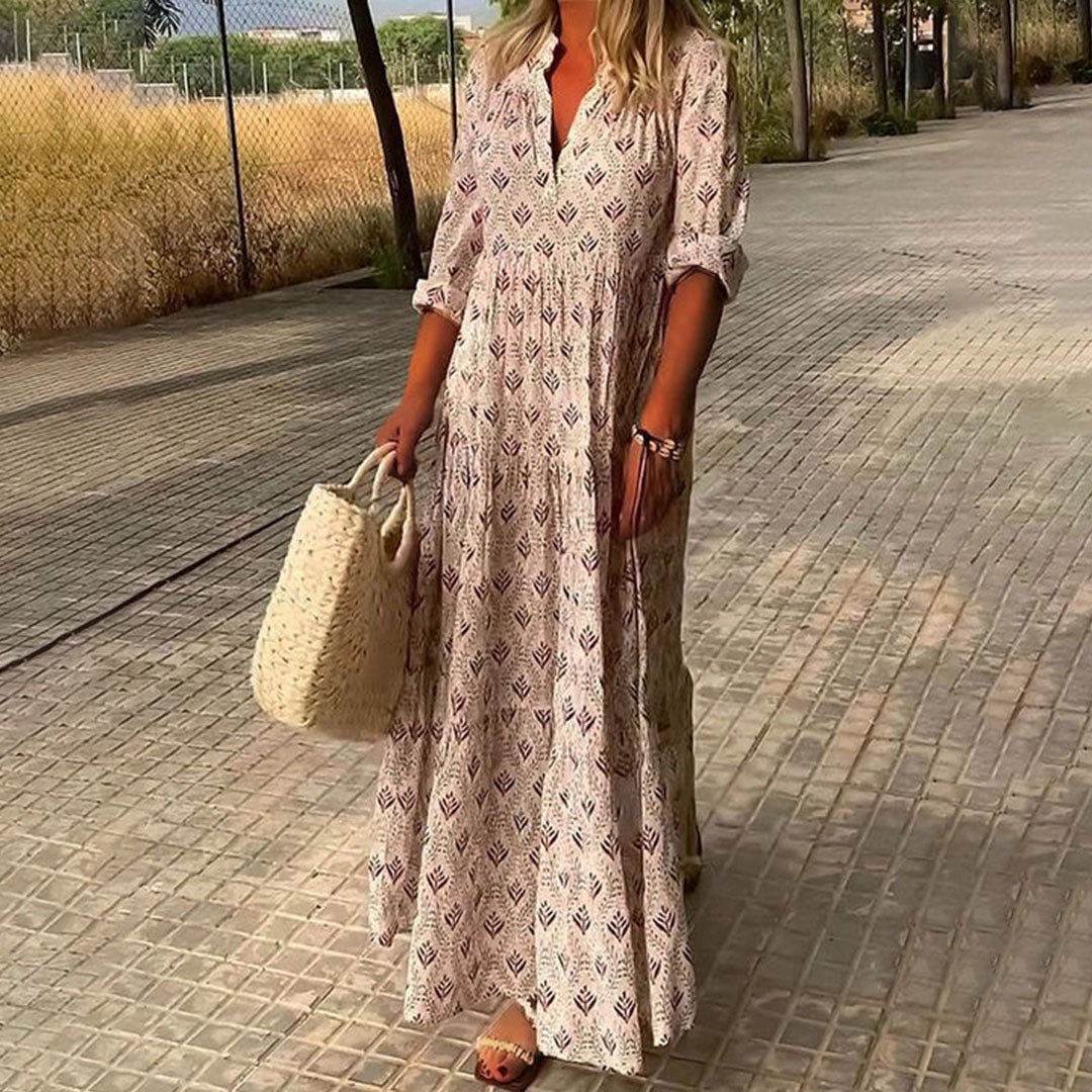 Nora | Elegancka Sukienka Maxi Boho