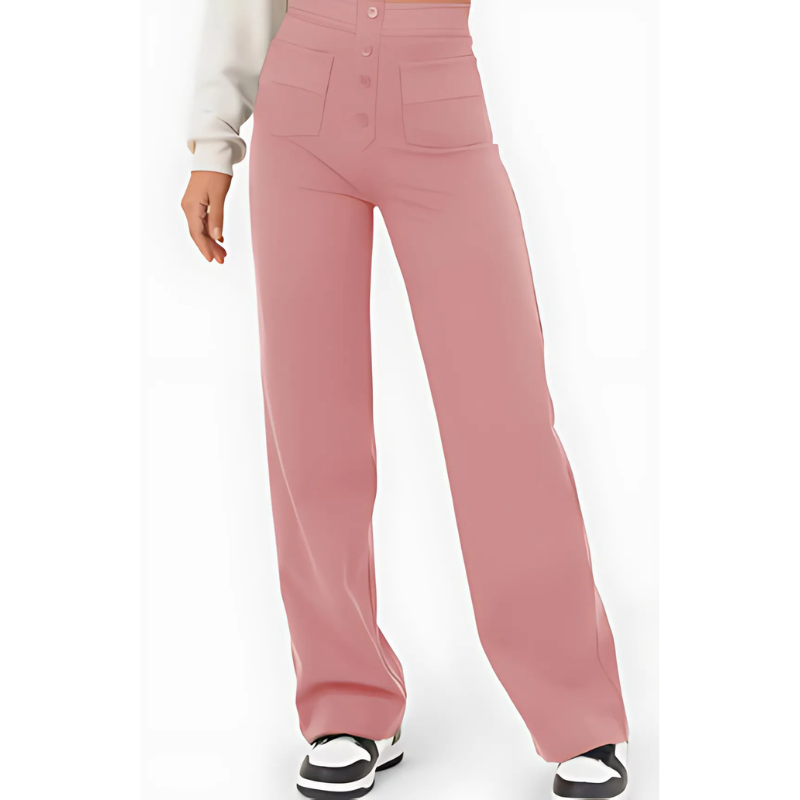 Brivana | Hoge taille stretchbroek voor dames – Slim fit pull-on broek voor comfort de hele dag door