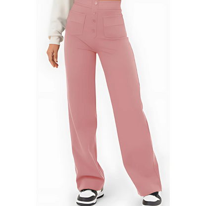 Brivana | Hoge taille stretchbroek voor dames – Slim fit pull-on broek voor comfort de hele dag door