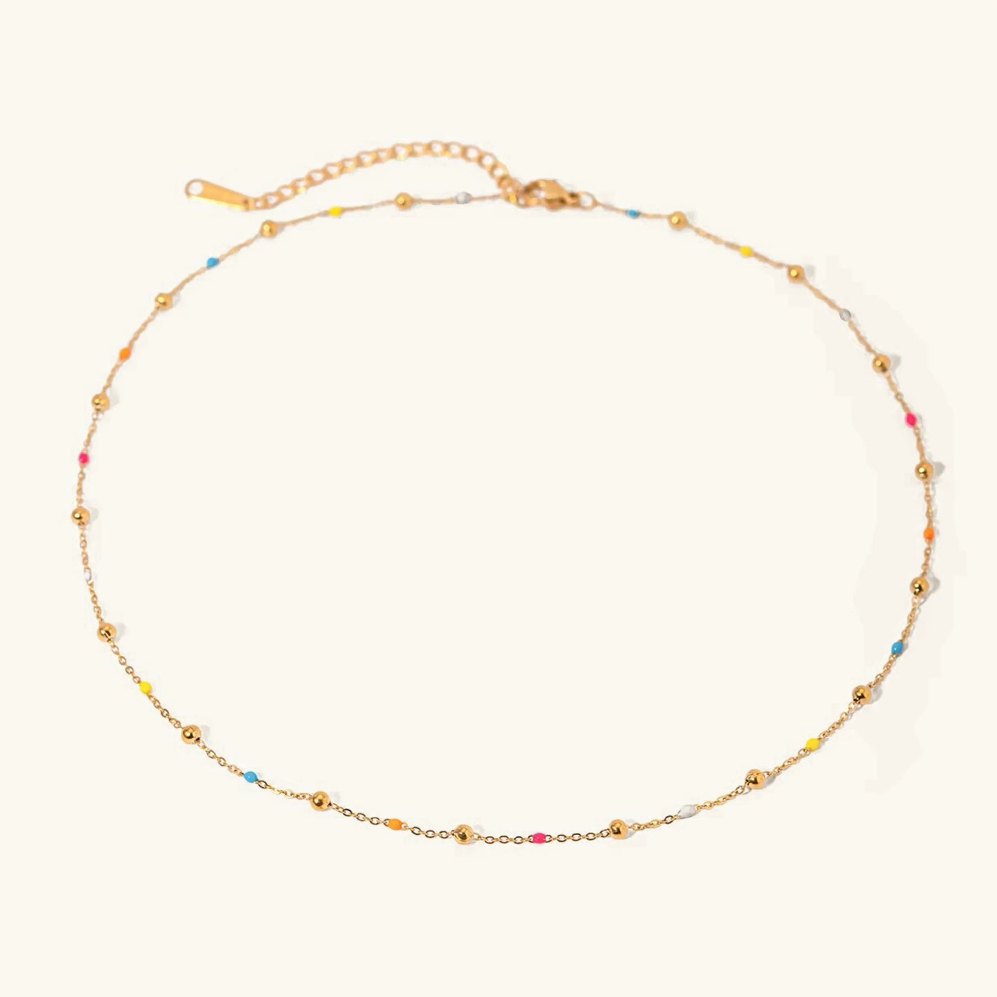 Amphitrite Gold Chain Bead Necklace