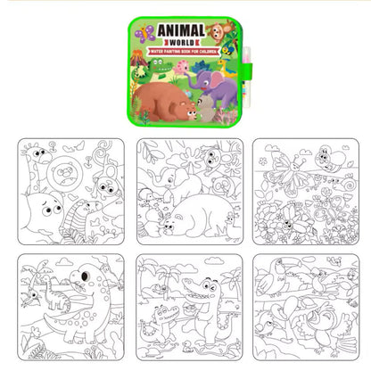 Playbino Waterboek - Magisch kleuren met waterstiften
