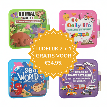 Playbino Waterboek - Magisch kleuren met waterstiften