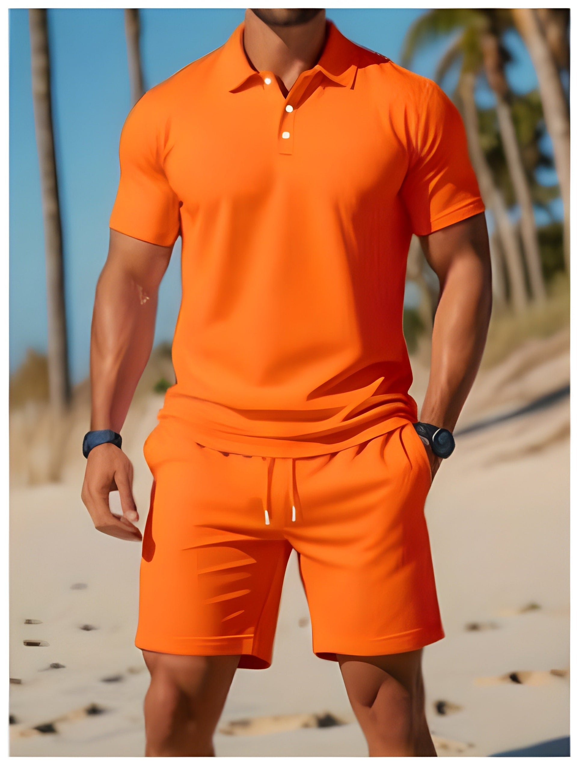 Polo Set | Ademend & Lichtgewicht Poloshirt met Bijpassende Short