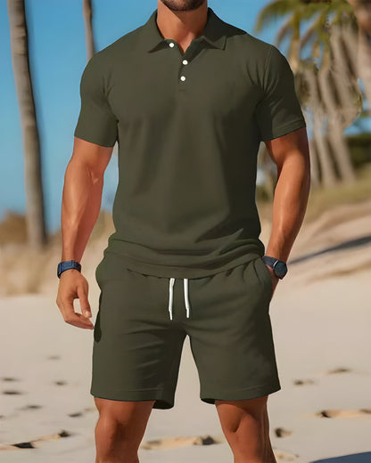 Polo Set | Ademend & Lichtgewicht Poloshirt met Bijpassende Short