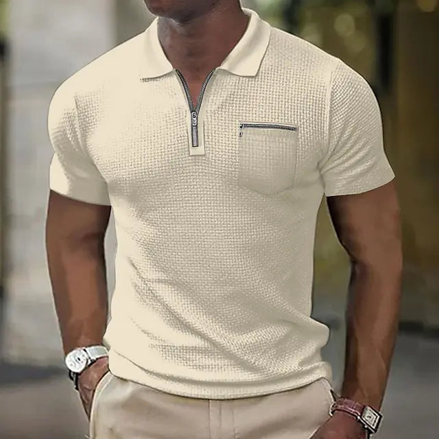 Polo Uomo | Elegante con Zip & Taschino per Ogni Occasione