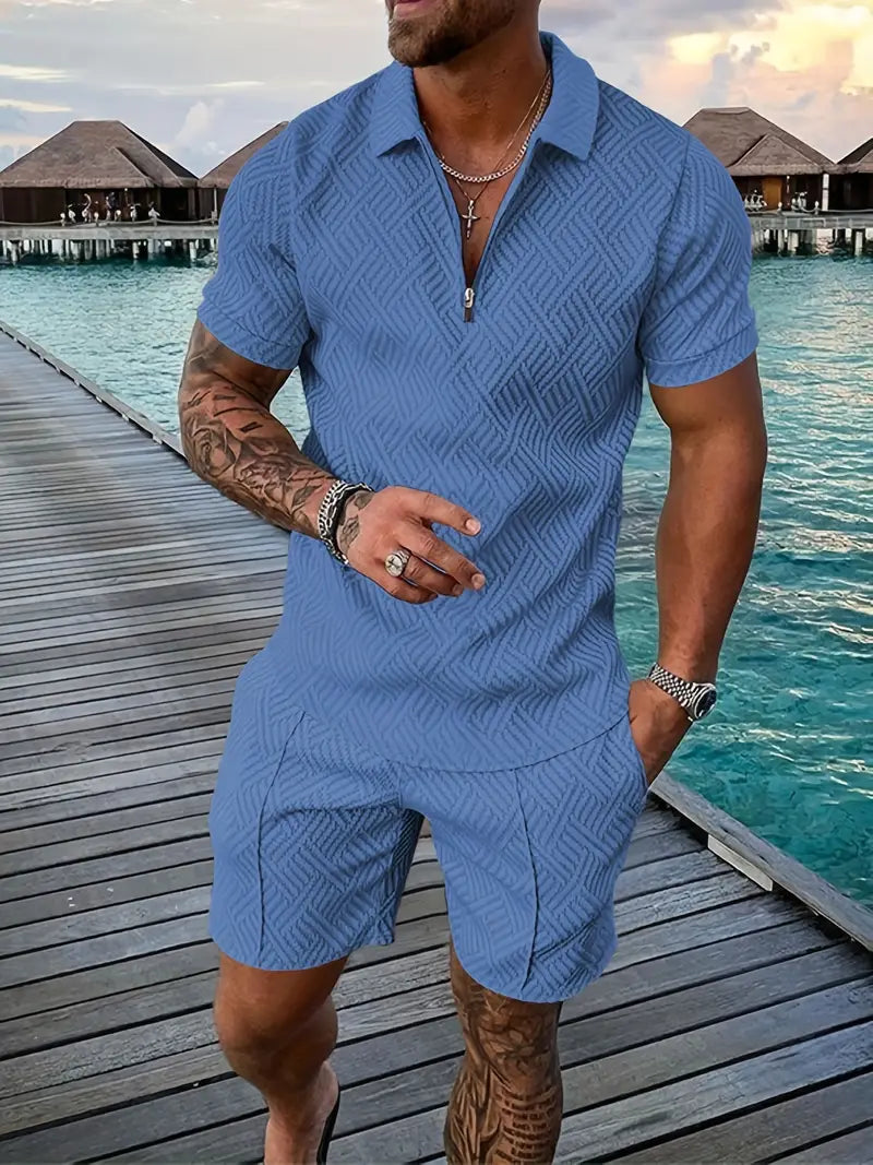 Polohemd und Shorts für Herren 3