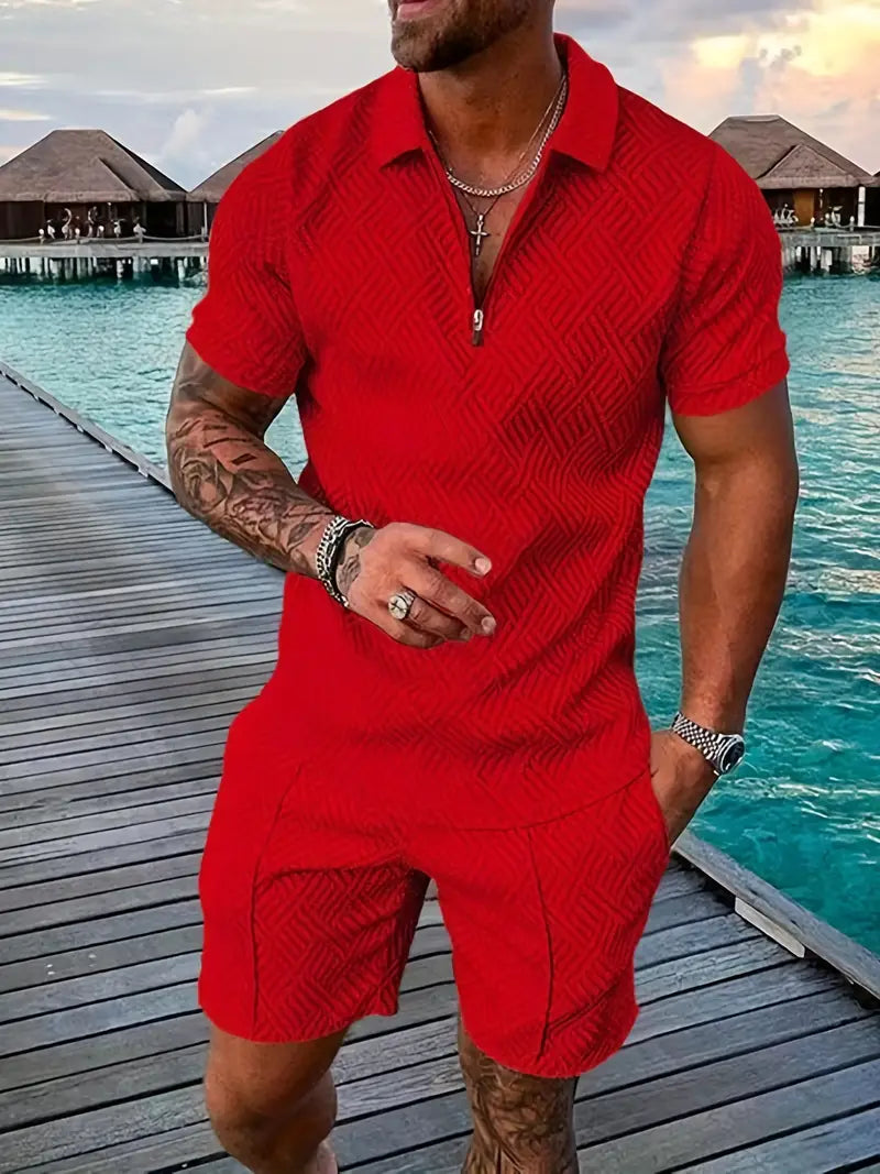 Polohemd und Shorts für Herren 4