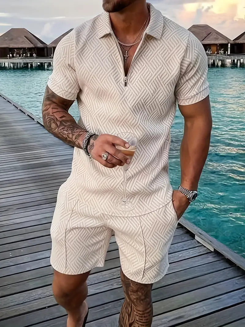 Polohemd und Shorts für Herren 6