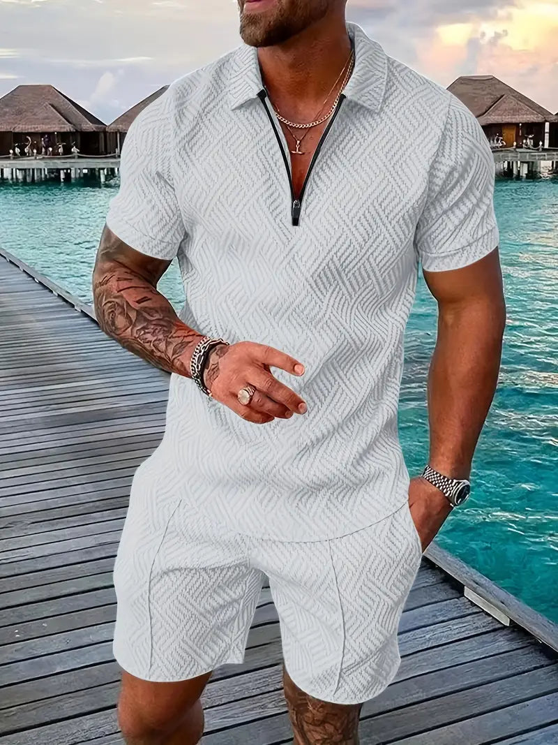 Polohemd und Shorts für Herren 7