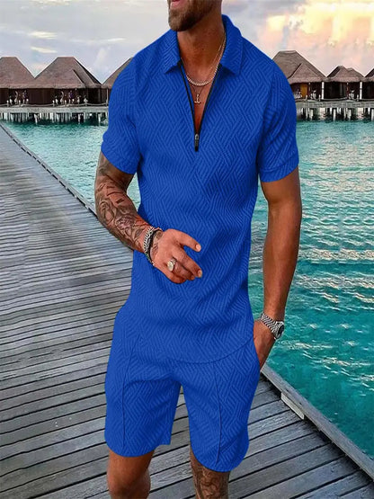 Polohemd und Shorts für Herren 8