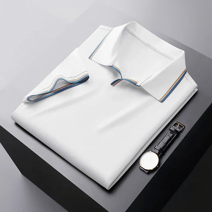 Poloshirt Herren | Classic Fit mit Kontrastkragen & Streifendetails
