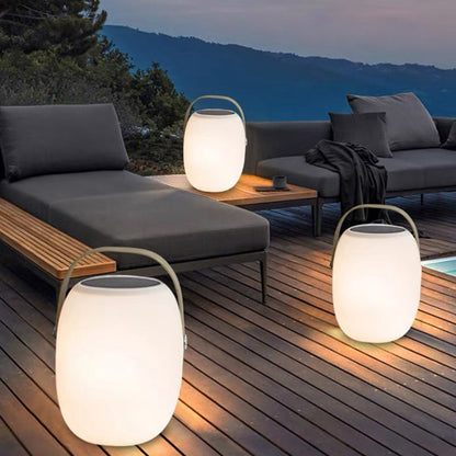 Portable Solar Garden Lantern with LED Glow