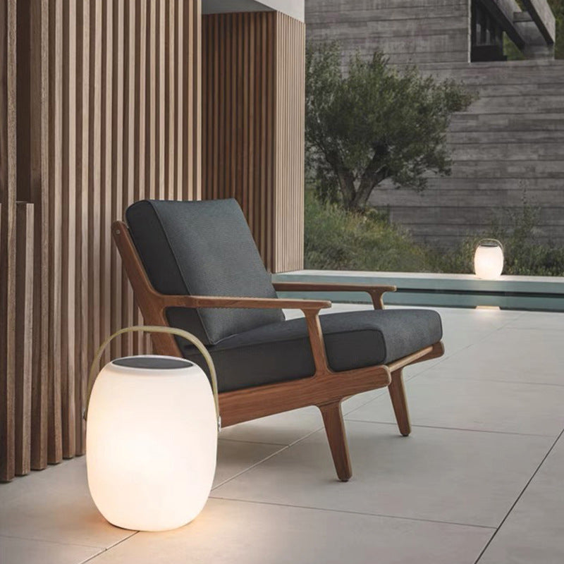 Portable Solar Garden Lantern with LED Glow
