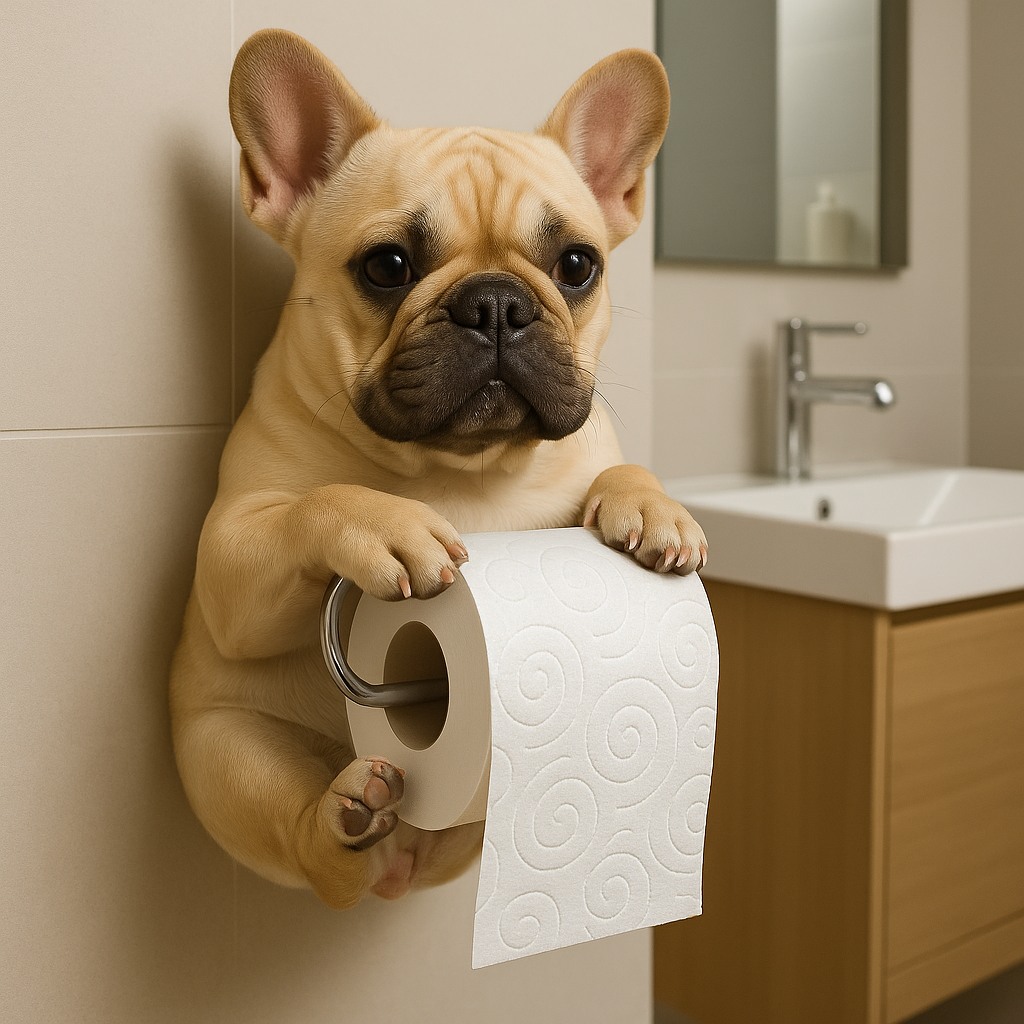 Porte Papier Toilette Mural Original Chiot 2