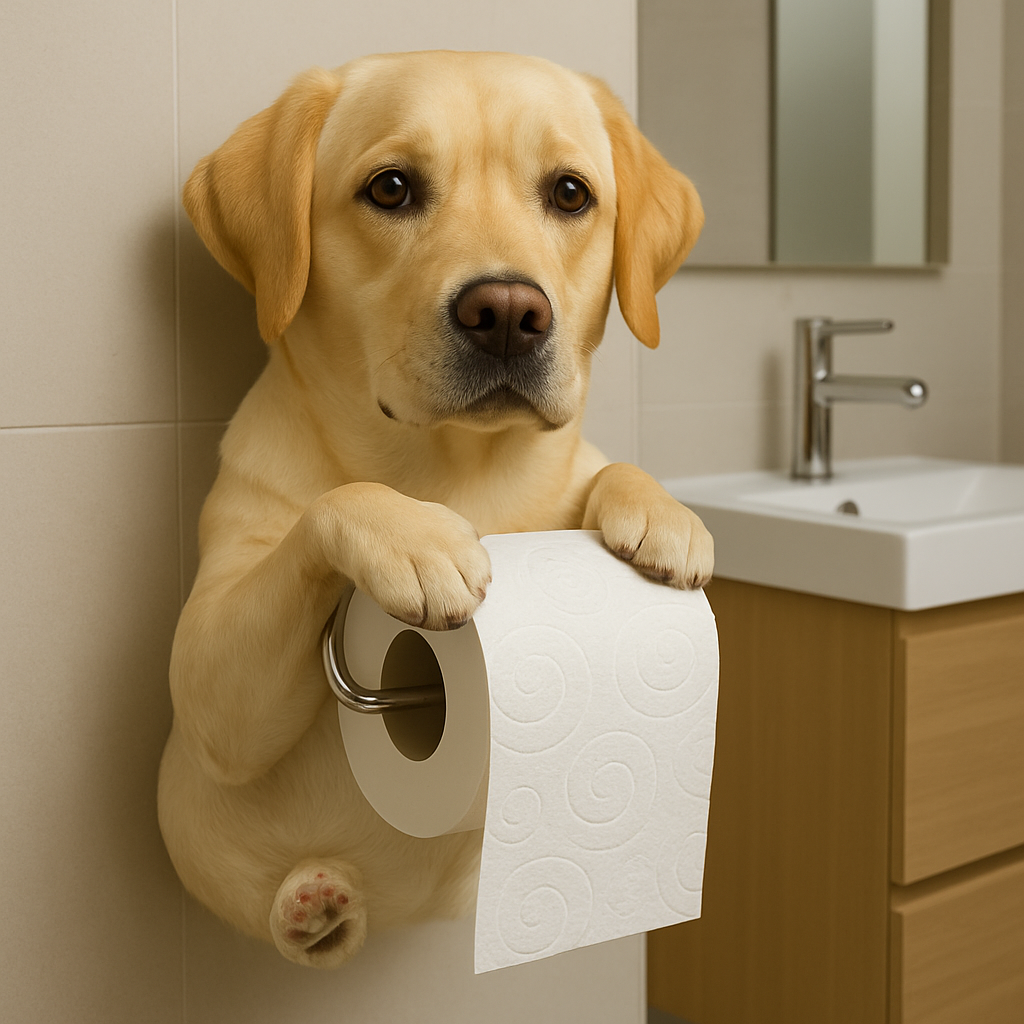 Porte Papier Toilette Mural Original Chiot 6