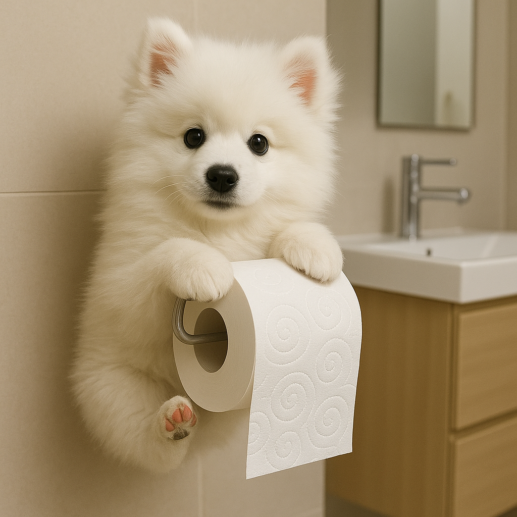 Porte Papier Toilette Mural Original Chiot 8
