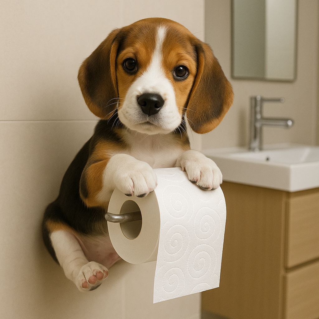 Porte Papier Toilette Mural Original Chiot 9