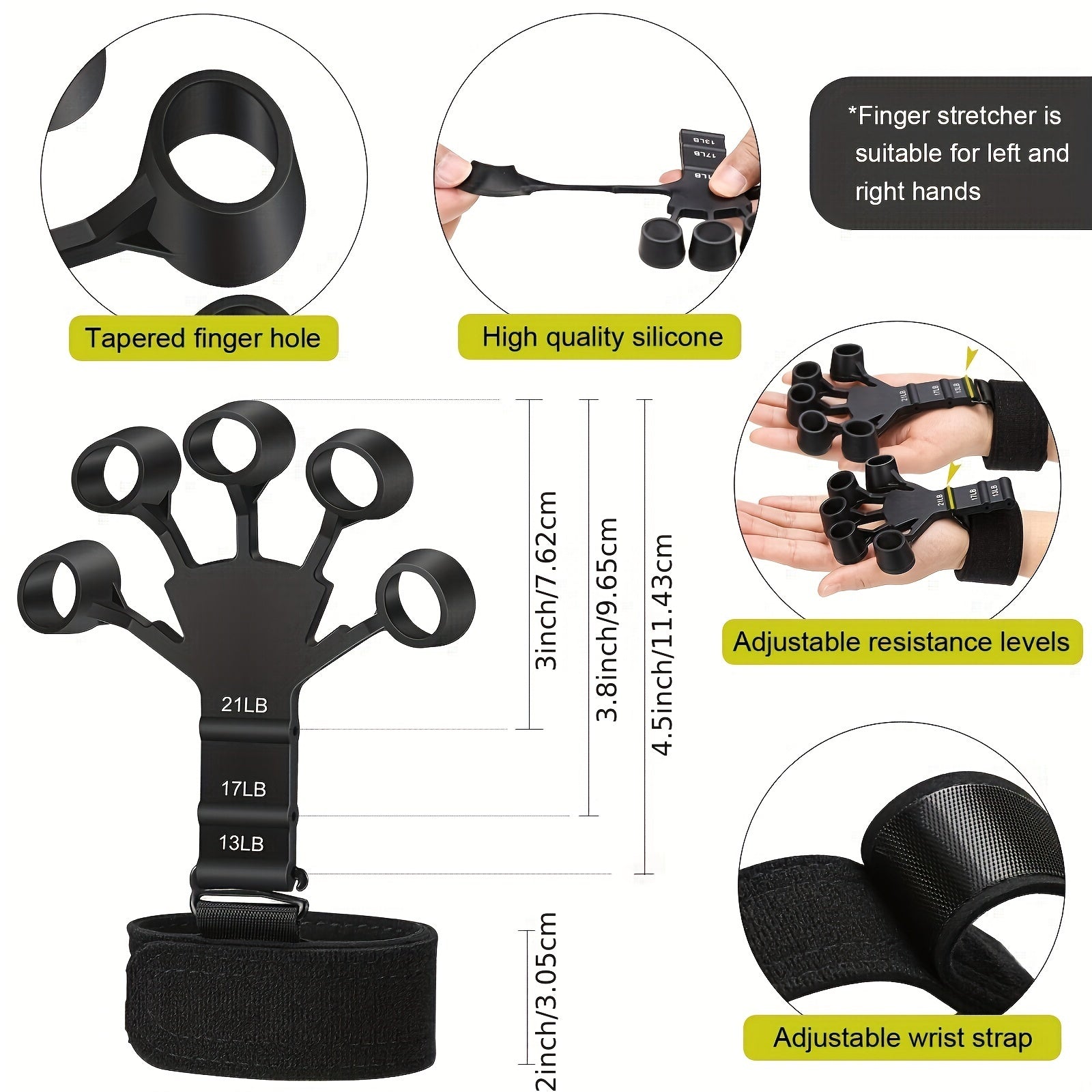 PowerGrip Handtrainingsset – 5 in 1 für starke Hände und Unterarme 3