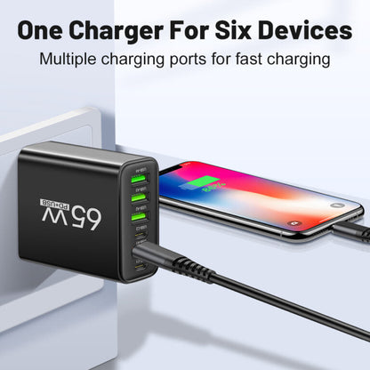 PowerMax 65W 6-in-1-Schnellladegerät – Laden Sie bis zu 6 Geräte gleichzeitig
