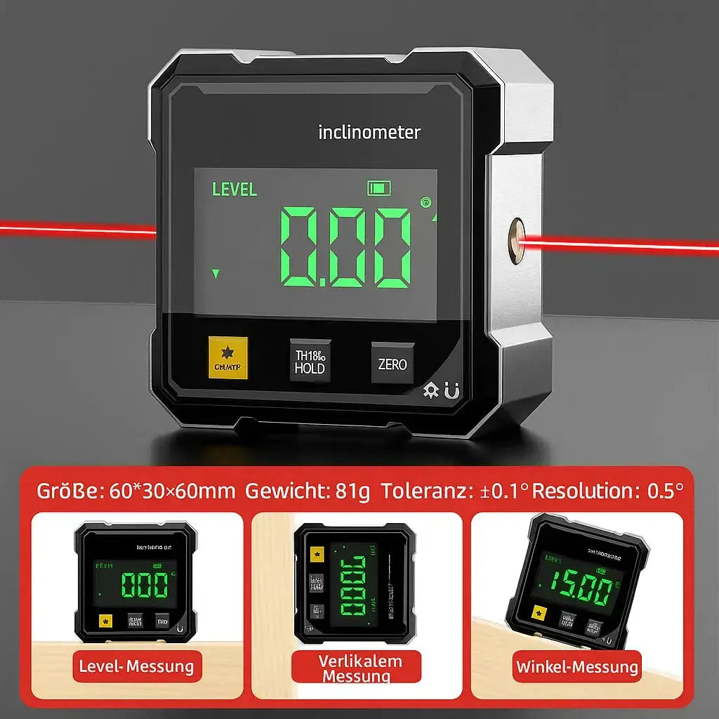 PrecisionPro™ Digitales Winkelmessgerät – Perfektionieren Sie jeden Winkel bis auf den Millimeter genau