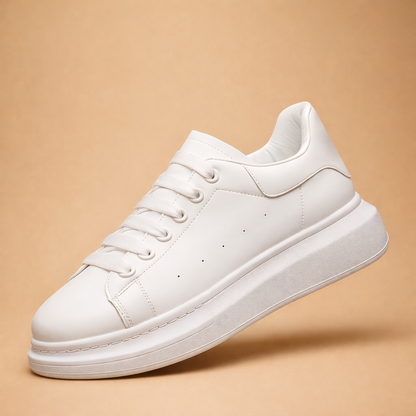 Men's Leather Platform Street Style Sneakers