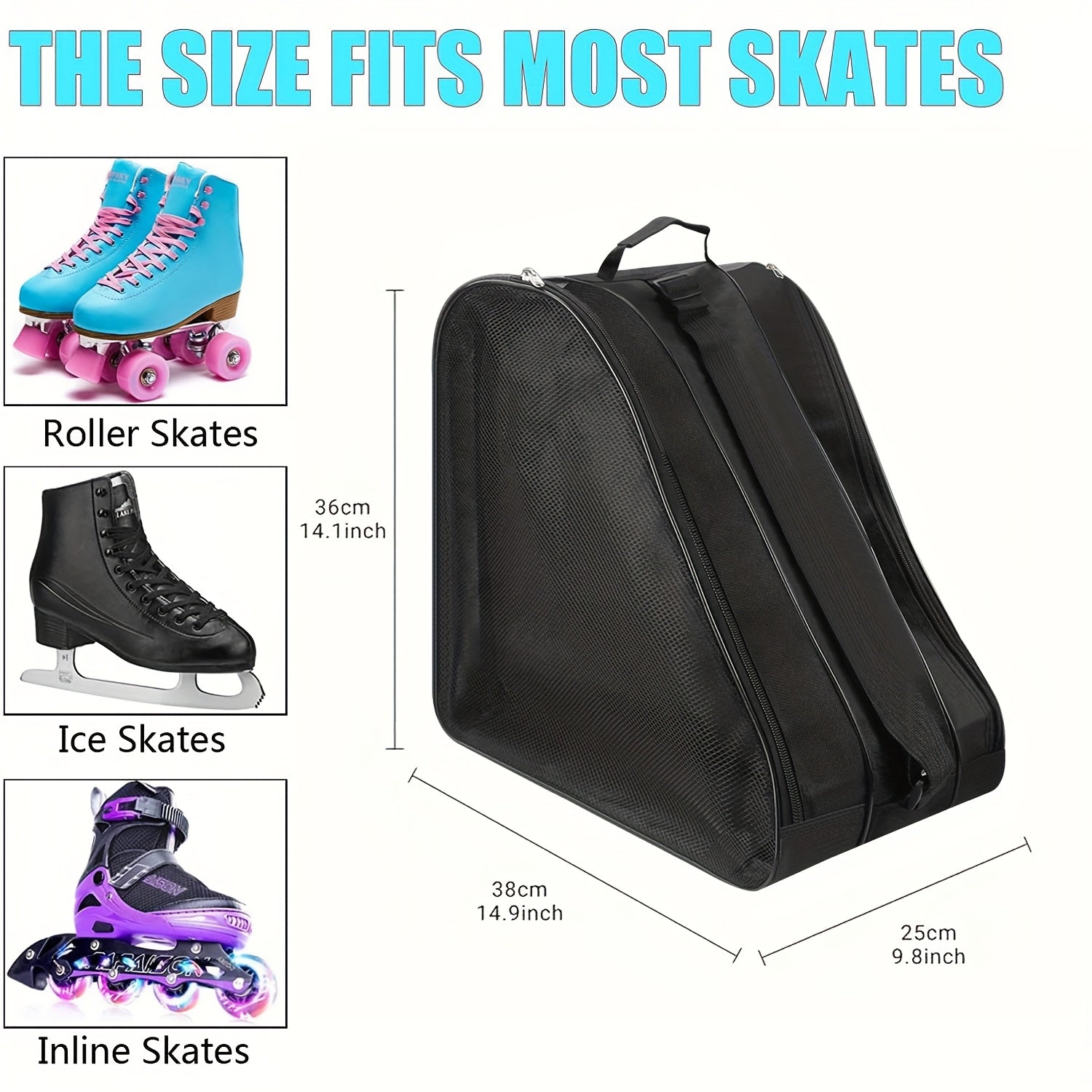 ProGlide Skatebag – Eine praktische Tasche zur Aufbewahrung aller Arten von Schlittschuhen. 6
