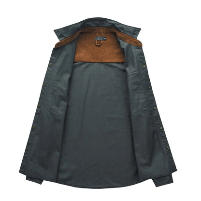 Stylisches Herrenhemd mit kontrastierenden Details – Ruben